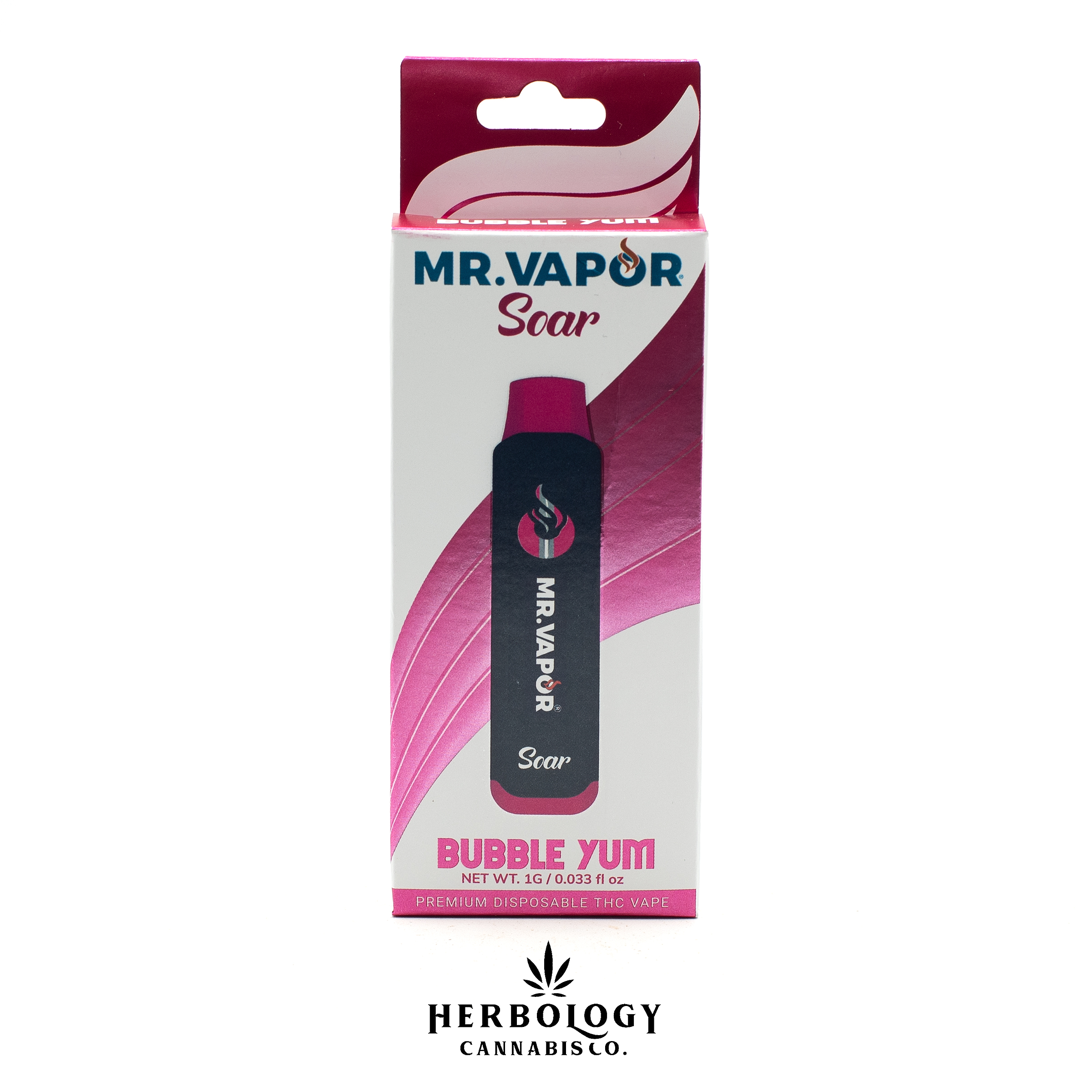 Photograph of product: Mr. Vapor Soar | Disposable Vape | Bubble Yum | 1g