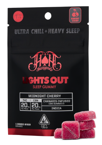 Photograph of product: Lights Out Sleep - 100mg Gummies | Heavy Hitters