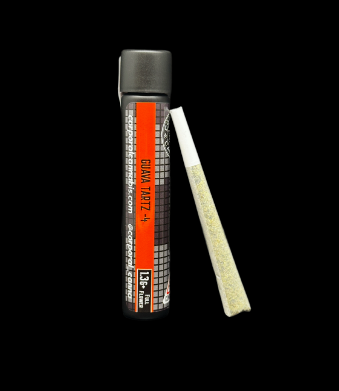 Photograph of product: Corporal Oui'd: Guava Tartz-4 Pre-roll