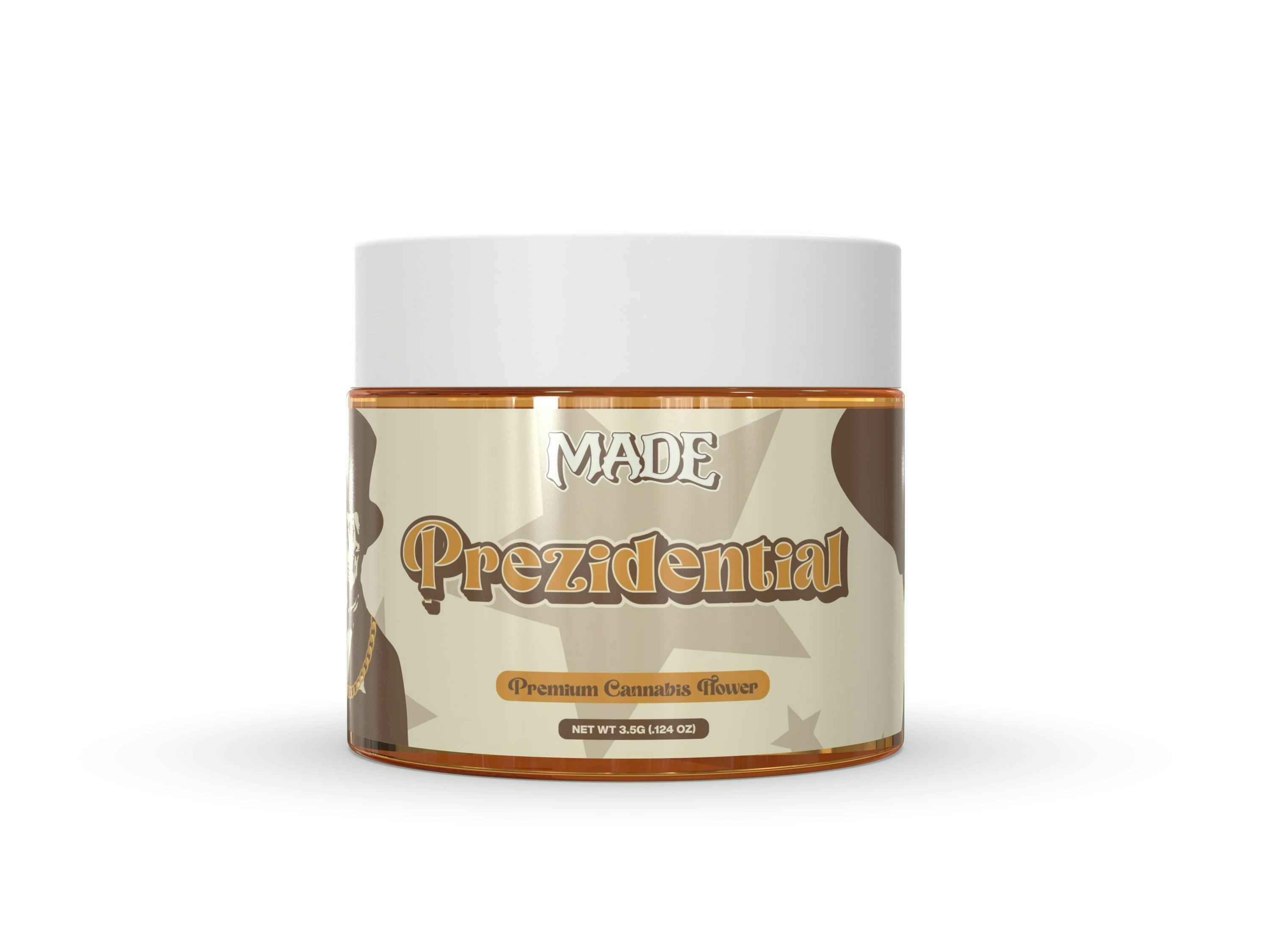 Photograph of product: MADE - PREPACK - 3.5G - PREZIDENTIAL - HYBRID