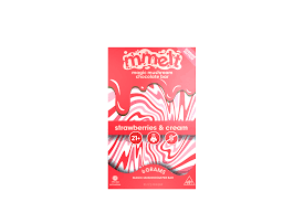 Photograph of product: Cali Extrax MMelt - Stawberry & Cream Mushroom Chocolate Bar - 6g