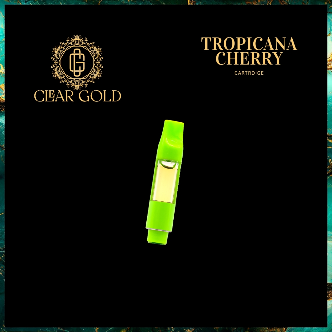 Photograph of product: Tropicana Cherry | 510 Vape Cartridge | 1g | by Clear Gold Concentrates