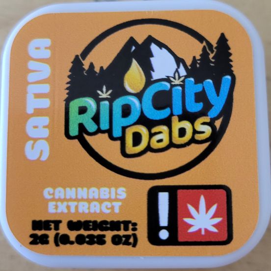 Photograph of product: Rip City Dabs Cured Resin 2g: Ze Chem - 