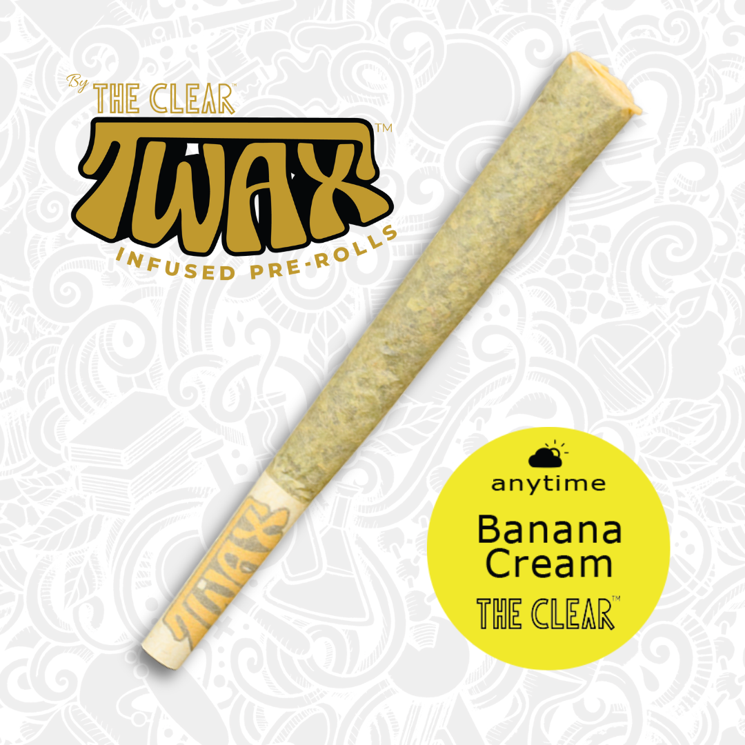 Photograph of product: TWAX 1G BANANA CREAM INFUSED PRE-ROLL