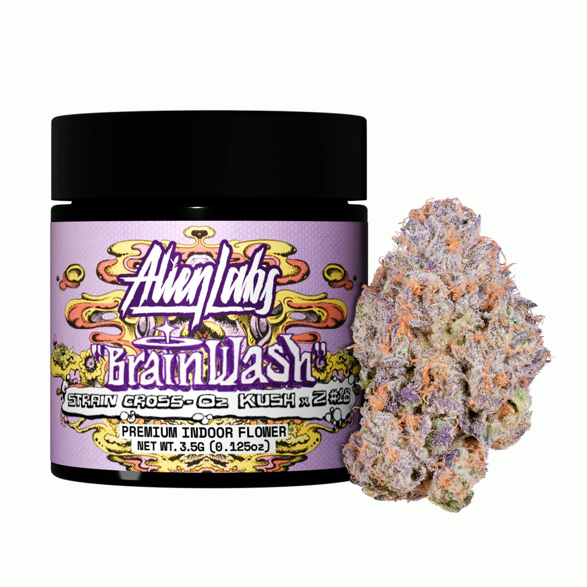 Photograph of product: 3.5g Brain Wash Flower