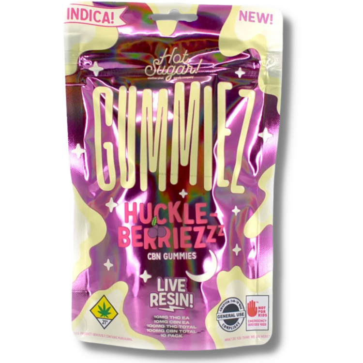 Photograph of product: Huckleberry CBN 1:1 10pk 100mg Gummies (Hot Sugar)