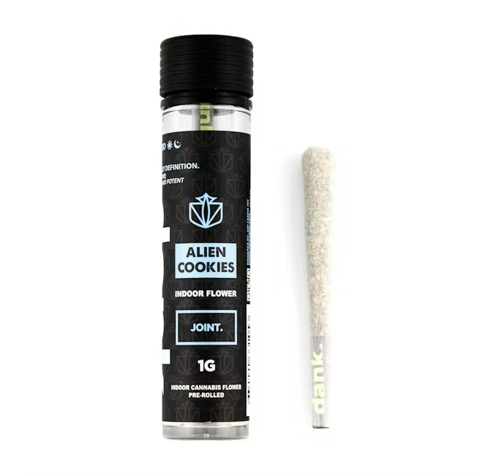 Photograph of product: Dank | Alien Cookies | Pre-Roll | 1g