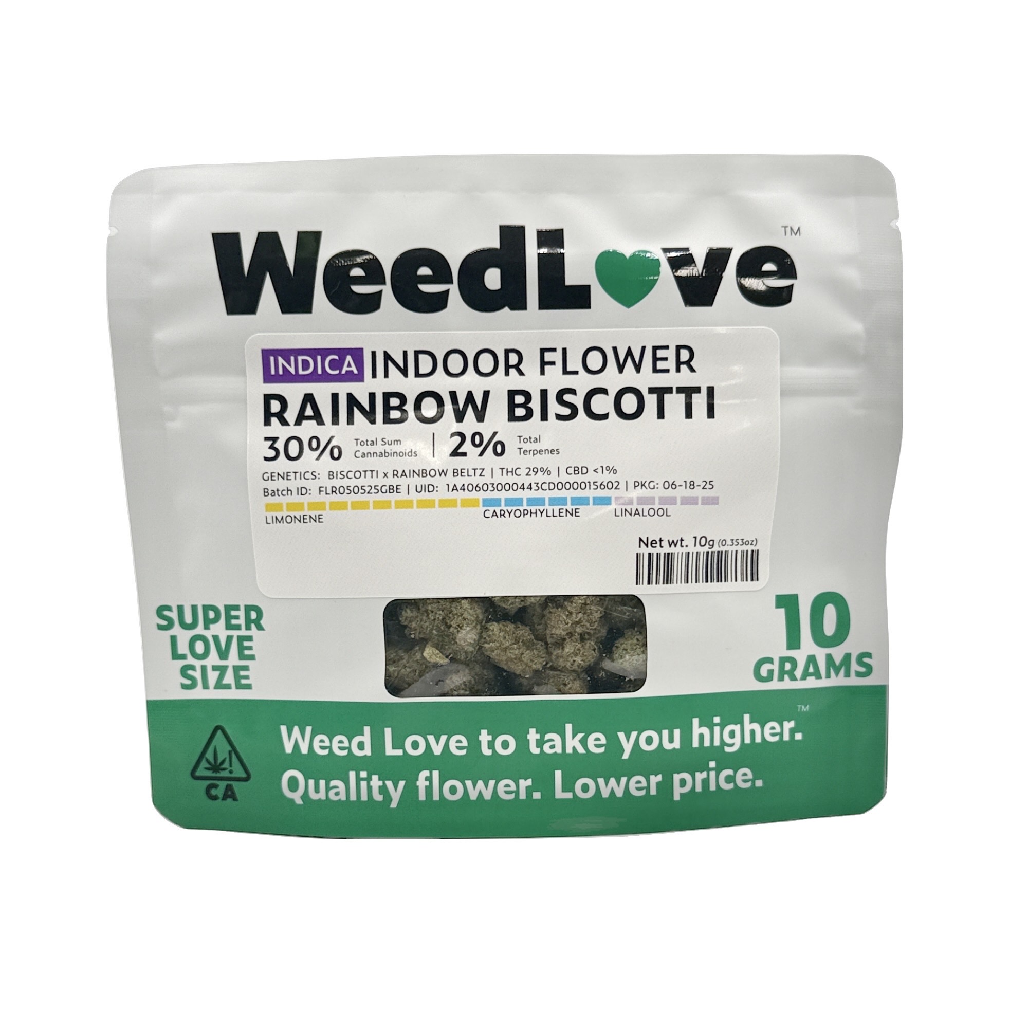 Photograph of product: RAINBOW BISCOTTI 10G