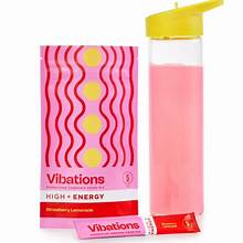 Photograph of product: Strawberry Lemonade Caffeinated Powder Drink Mix (10pk)