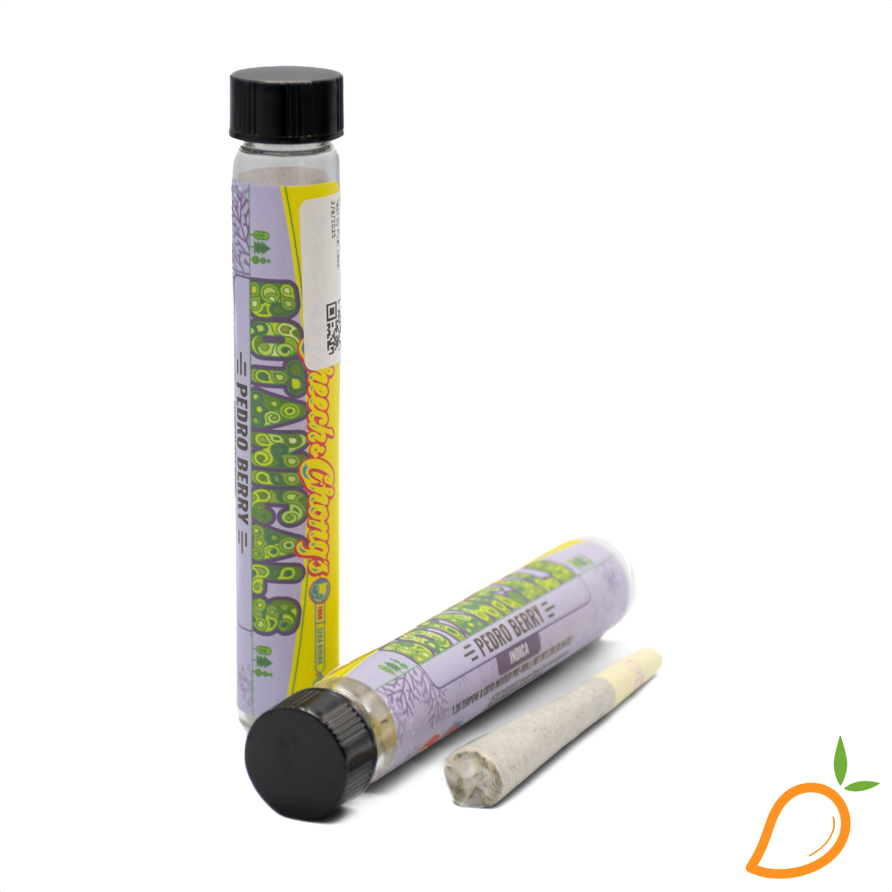 Photograph of product: 1.2g Pedro Berry Cryo Infused Preroll Cheech & Chong