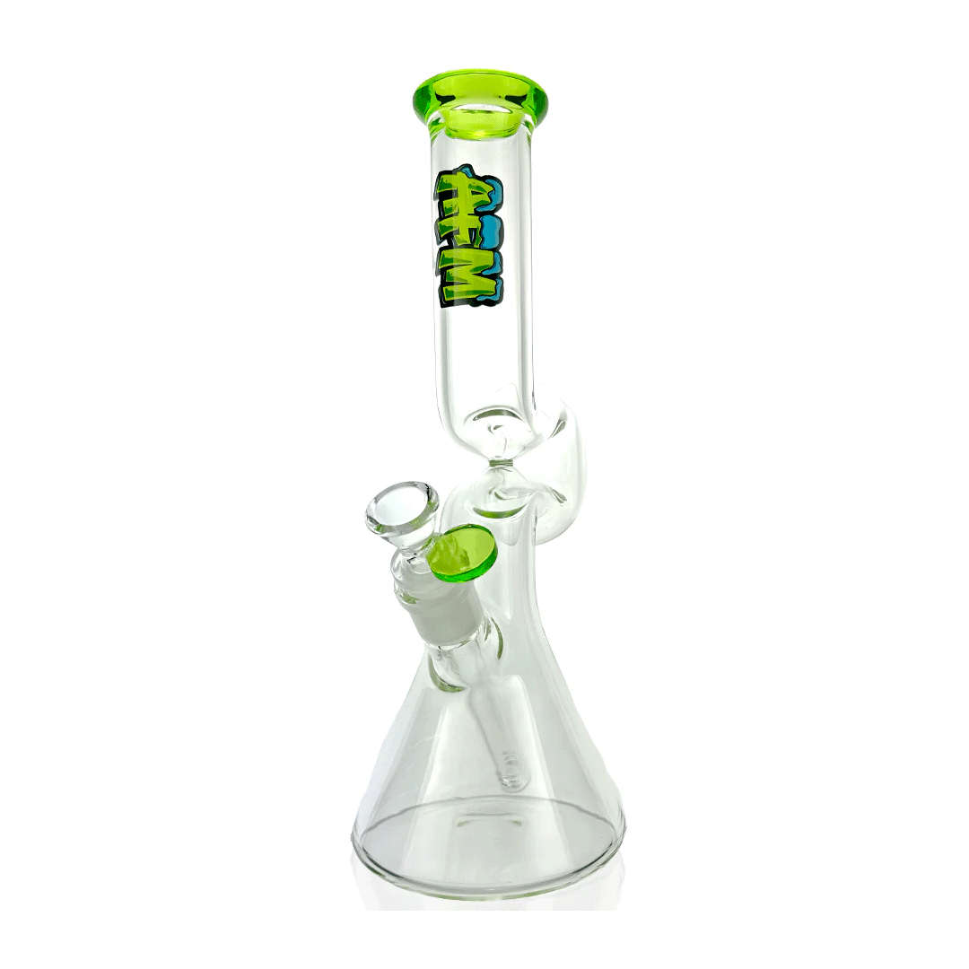 Photograph of product: 12" Beaker Wave- Clear Green