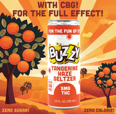 Photograph of product: 1:1 Tangerine Haze (TH-oui:CBG) | Infused Beverage | 5mg