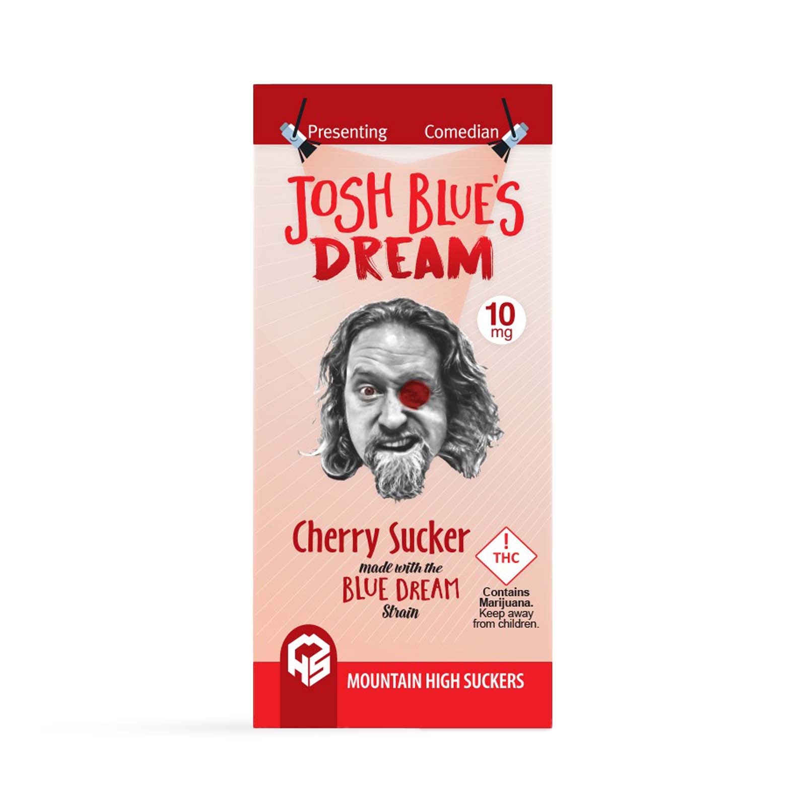Photograph of product: Josh Blue's Dream Cherry Sucker | 10mg