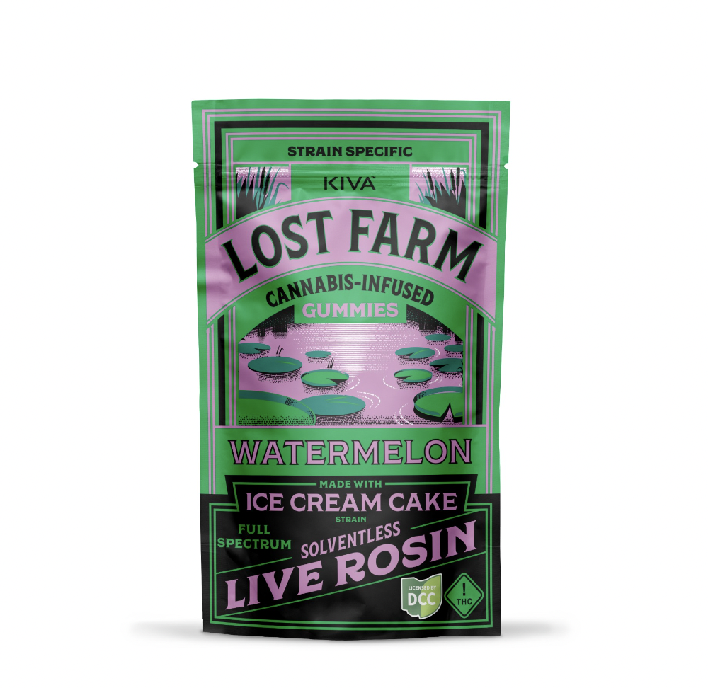 Photograph of product: Lost Farm Ice Cream Cake Watermelon Live au chocolat Rosin Gummies