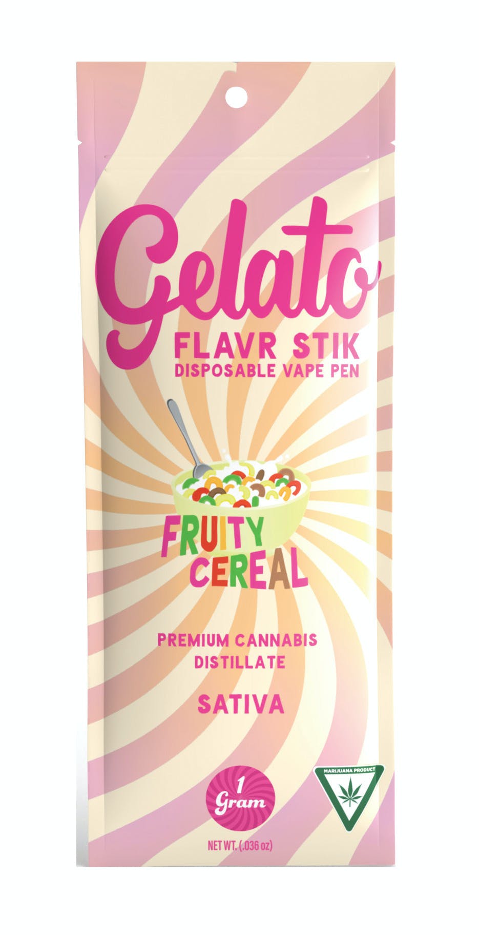 Photograph of product: Gelato Disposables 1g Fruity Cereal