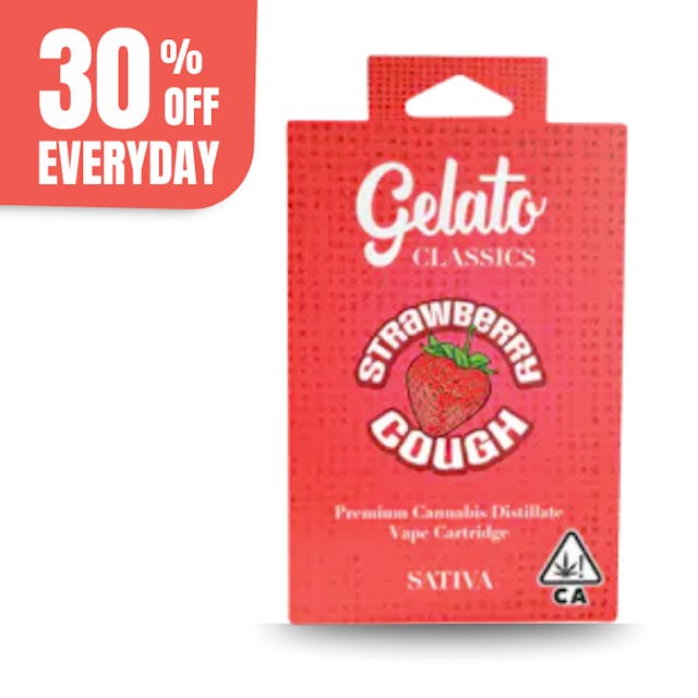 Photograph of product: Gelato Classics | 1g - Strawberry Cough - Cartridge - Oui'd - 