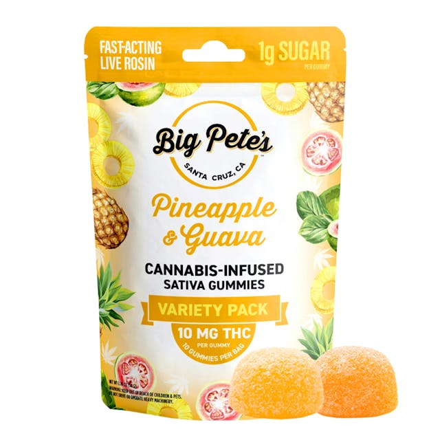 Photograph of product: Pineapple & Guava (S) Rosin Gummies - Pineapple & Guava (S)
