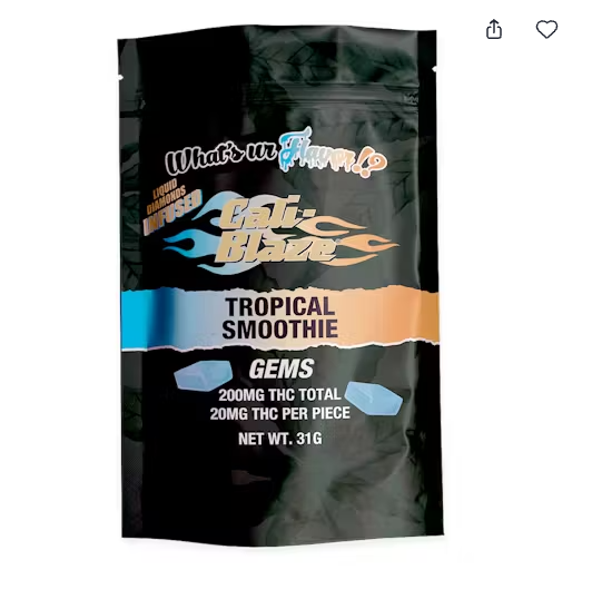 Photograph of product: Cali Blaze Tropical Smoothie 200mg Gummy