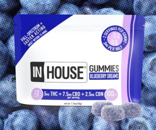 Photograph of product: Blueberry 2:3:1 TH-oui:CBD:CBN | 10pk | 200mg