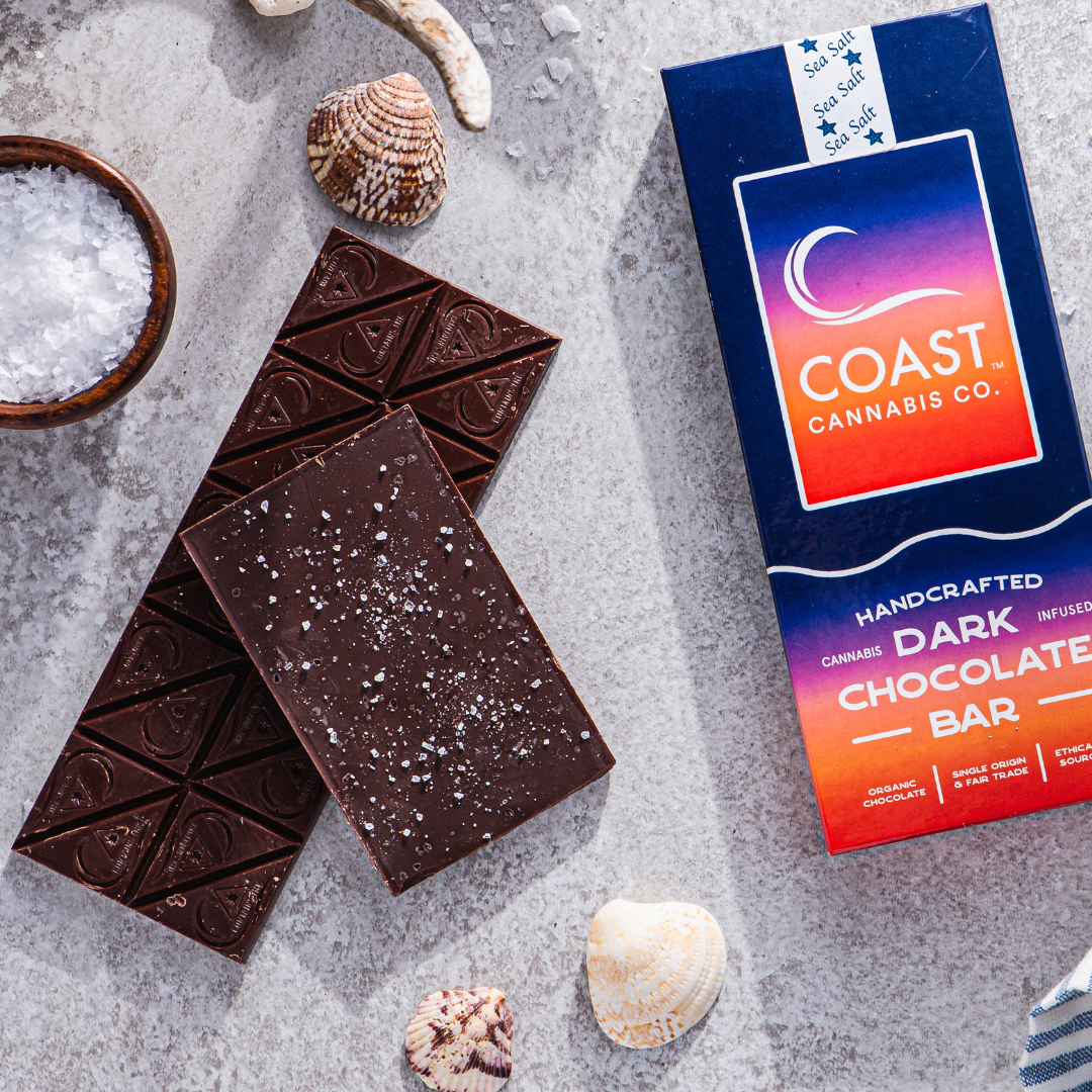 Photograph of Product: Dark Chocolate Sea Salt Bar | 100mg
