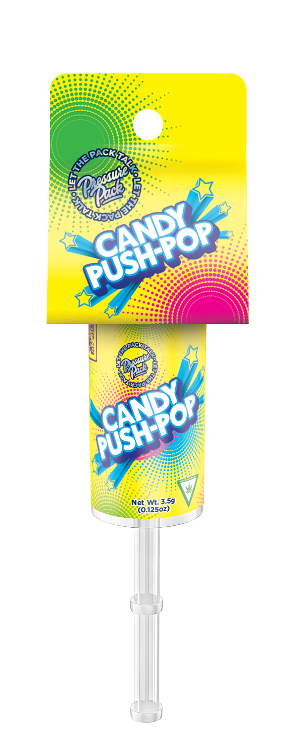 Photograph of product: Pressure Pack 3.5g Pre Pack | Candy Push Pop