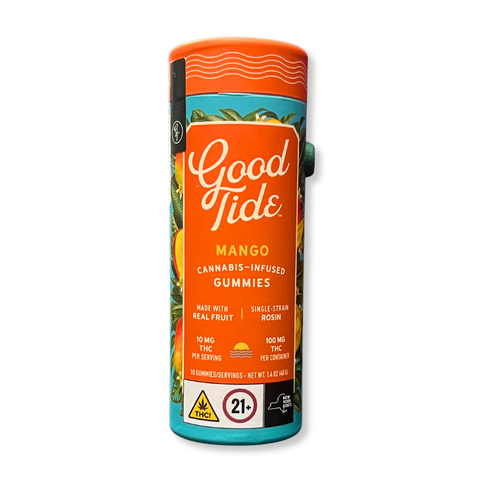 Photograph of product: Good Tide - Mellow Mango Rosin Gummies - 100mg