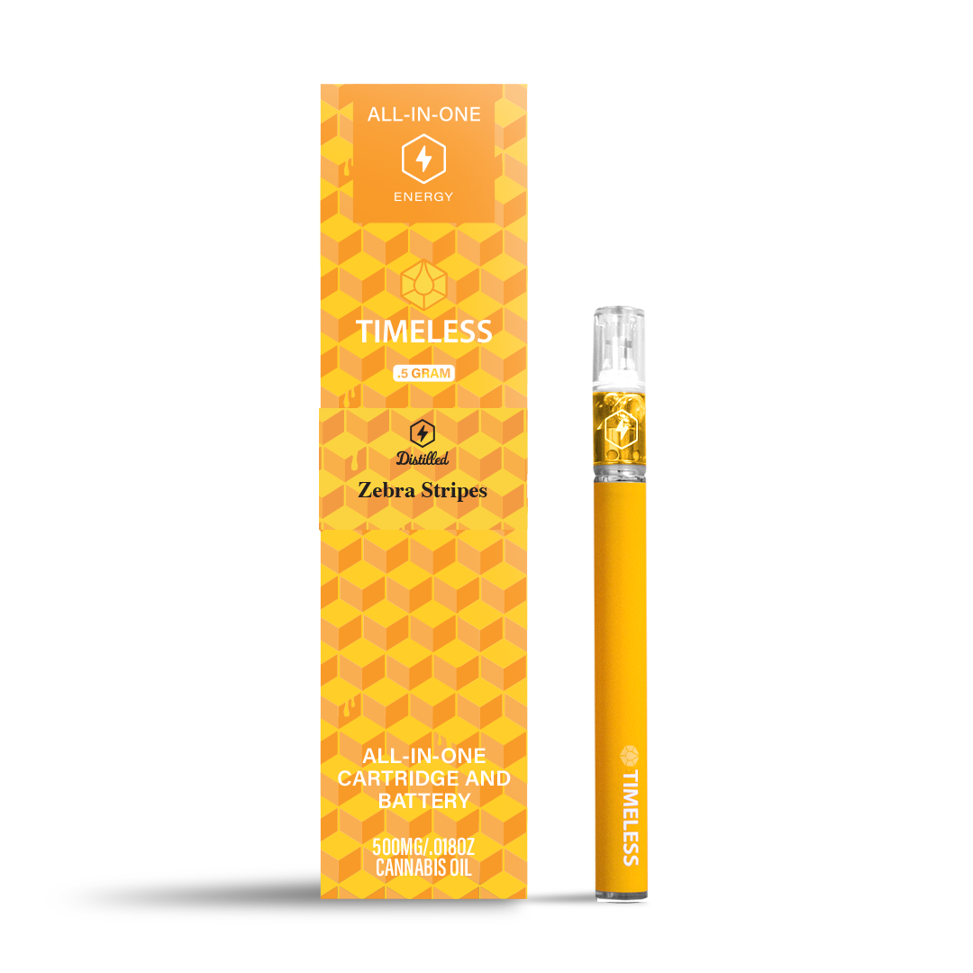 Photograph of product: Timeless All-in-One Zebra Stripes Energy Cartridge | 0.5g