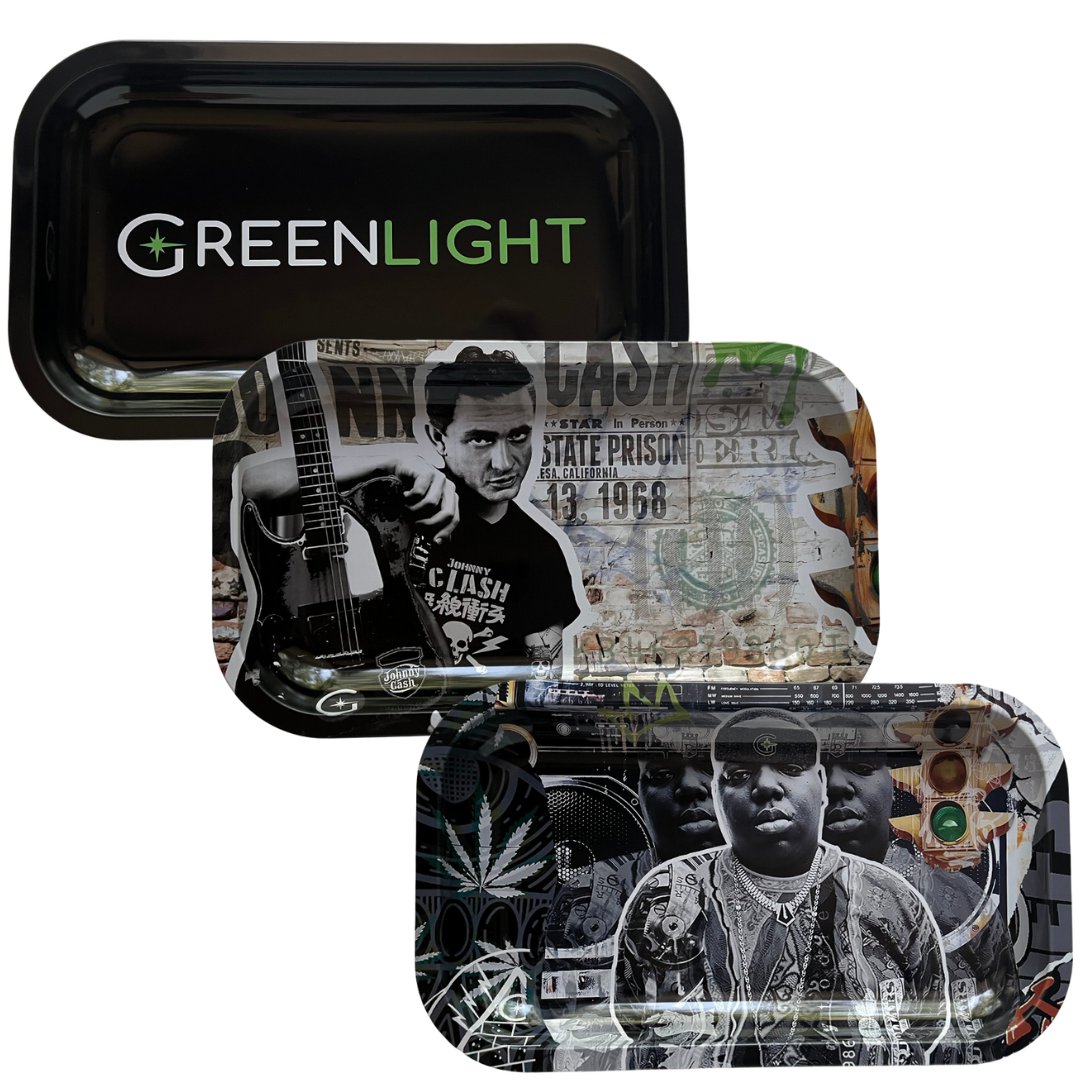 Photograph of product: Large Greenlight Rolling Tray w/ Lid (Various)