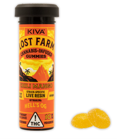 Photograph of product: (51919) 100mg Chili Mango Live Resin Gummies