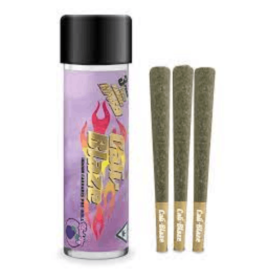 Photograph of product: Cali-Blaze Mango Wax Infused Preroll 3 Pack 1.9g