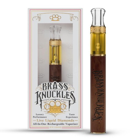 Photograph of product: Brass Knuckles | Guava Gelato | Liquid Diamonds | AIO Vape