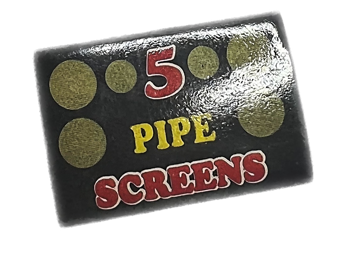 Photograph of product: LA Wholesale Kings | Silver Pipe Screens | 5 Pack