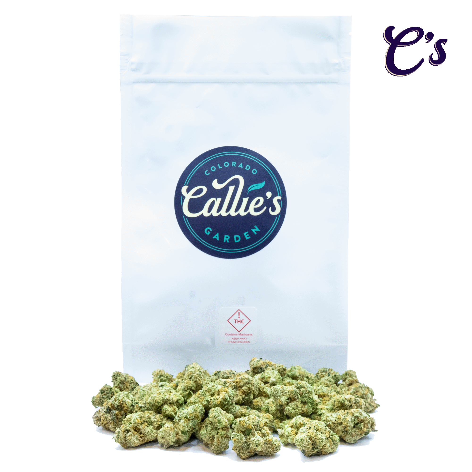 Photograph of product: | $124 Pre-Pack Ounce | Sherbanger | Hybrid | Bud - 28g