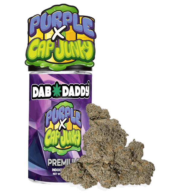 Photograph of product: Purple Push Pop x Cap Junky | 14G Flower
