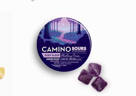 Photograph of product: CL Kiva Camino Gummies - Blackberry Dream CBN 100mg