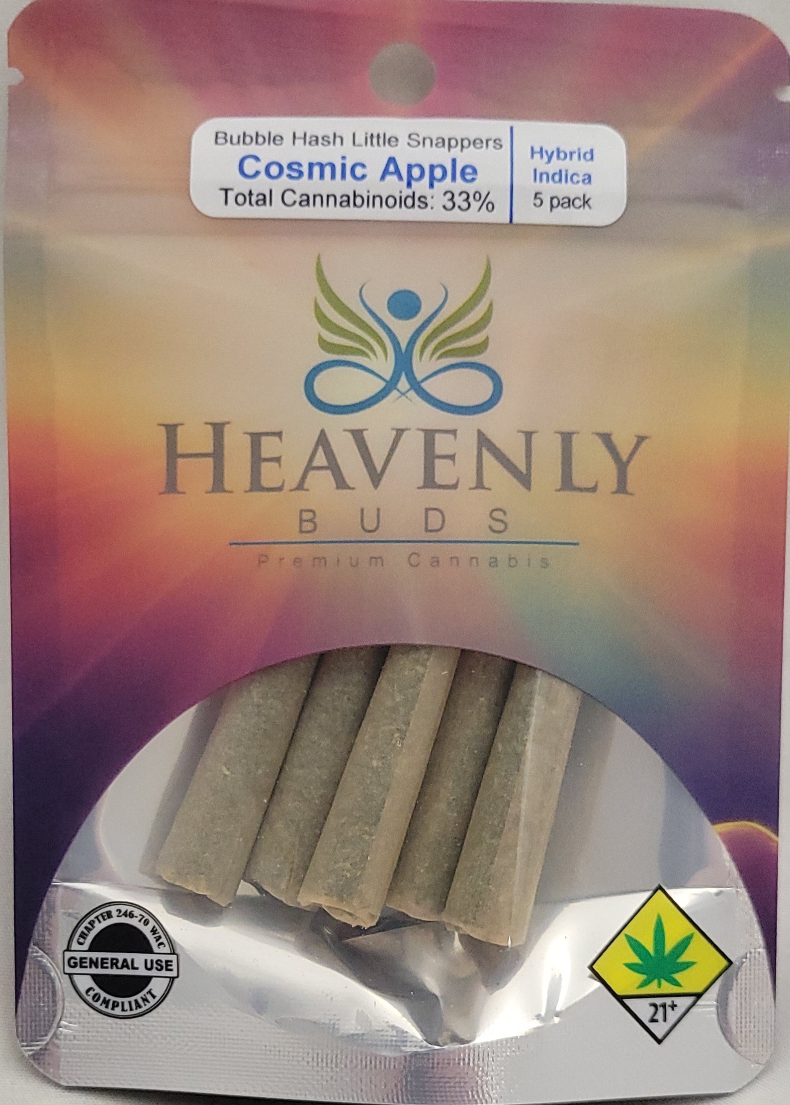 Photograph of product: Cosmic Apple *Bubble au chocolat Infused* | 5 Pack *General Use Compliant*