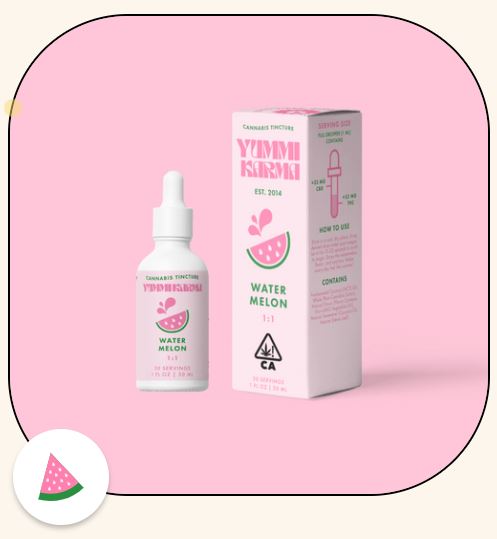 Photograph of Product: YUMMI KARMA - TINCTURE - - WATERMELON - 1:1 ( CBD + THC )