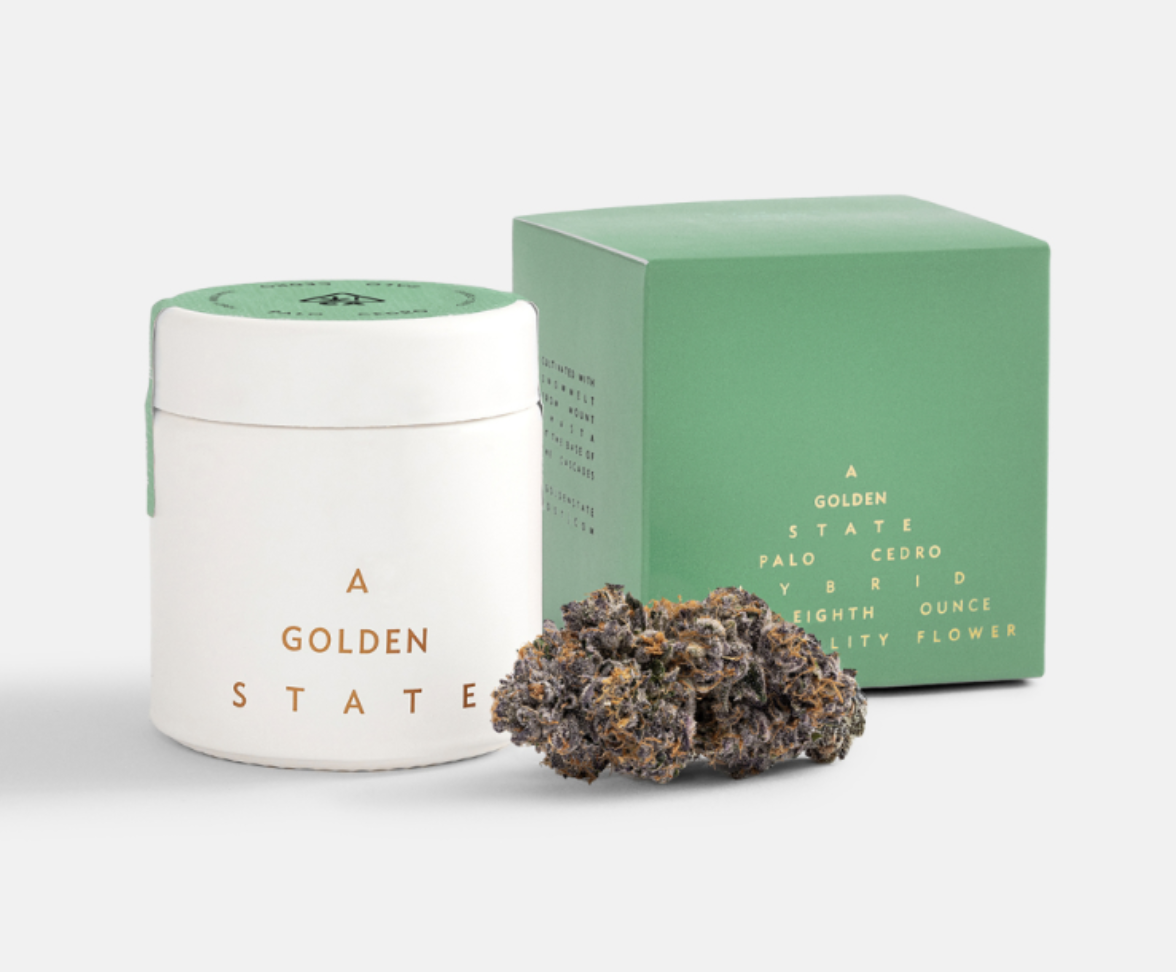 Photograph of product: A Golden State | Palo Cedro | Indoor Flower | 1/8oz - 3.5g