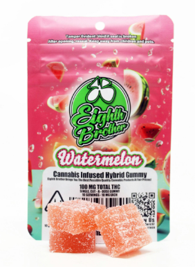 Photograph of product: WATERMELON 100MG SINGLE GUMMY