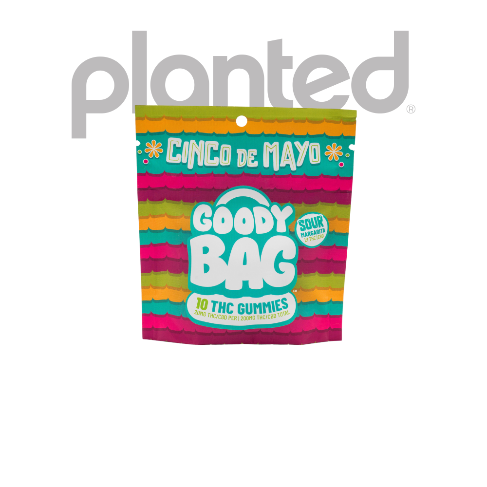 Photograph of product: GOODY BAG | SOUR MARGARITA | GUMMIES | 200MG:200MG | REC