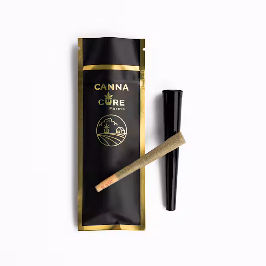 Photograph of product: Canna Cure - Blue Dream - Preroll - 1g