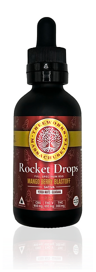 Photograph of product: Tincture | Rocket Drops | 3:2:1 CBG:TH-oui-V:TH-oui