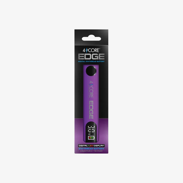 Photograph of product: 4Score Edge Adjustable 510 Thread Digital Battery | Purple