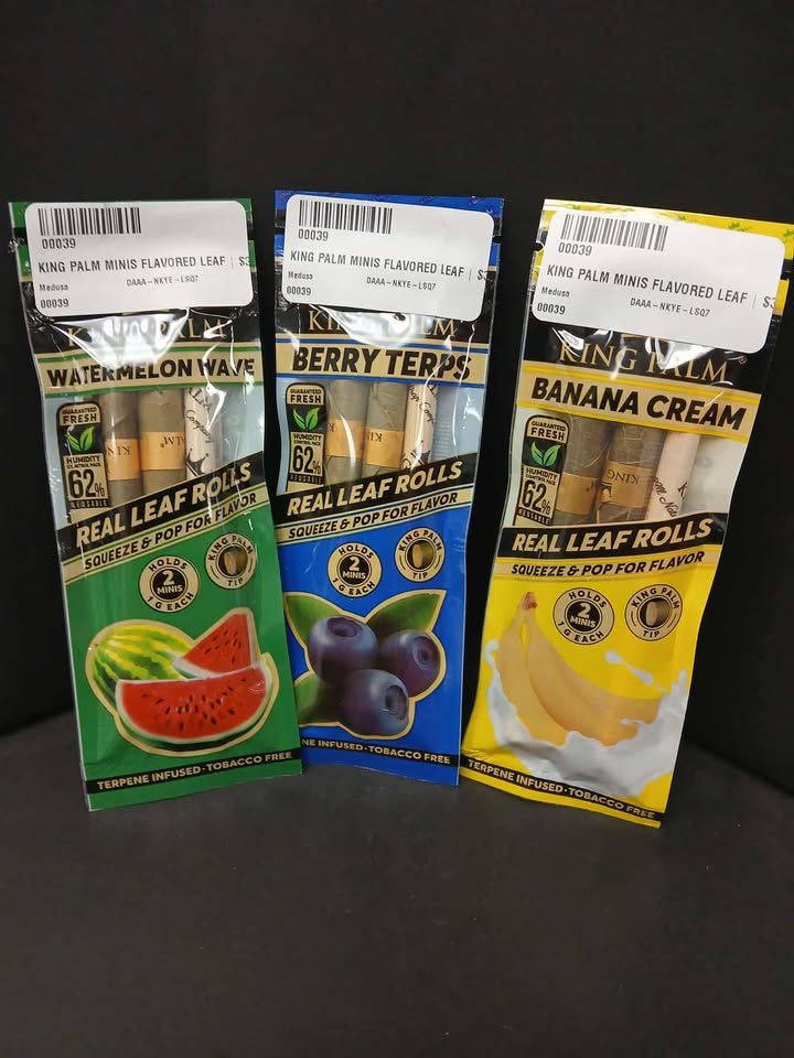 Photograph of product: KING PALM MINIS FLAVORED LEAF | $3
