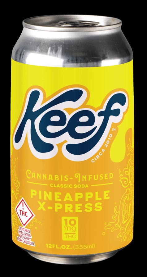 Photograph of product: Keef Soda Pineapple X-Press
