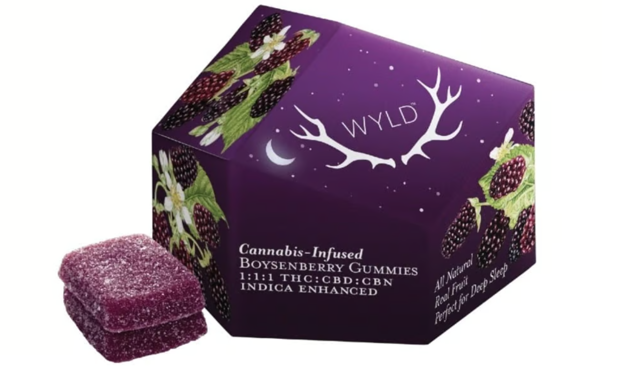Photograph of Product: Boysenberry 10:10:10 (THC:CBD:CBN) Gummies - 100mg
