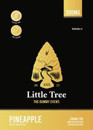 Photograph of product: Little Tree - Gummies - Pineapple - 200MG
