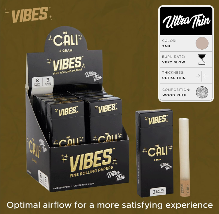Photograph of product: VIBES | Ultra Thin | Cali Size