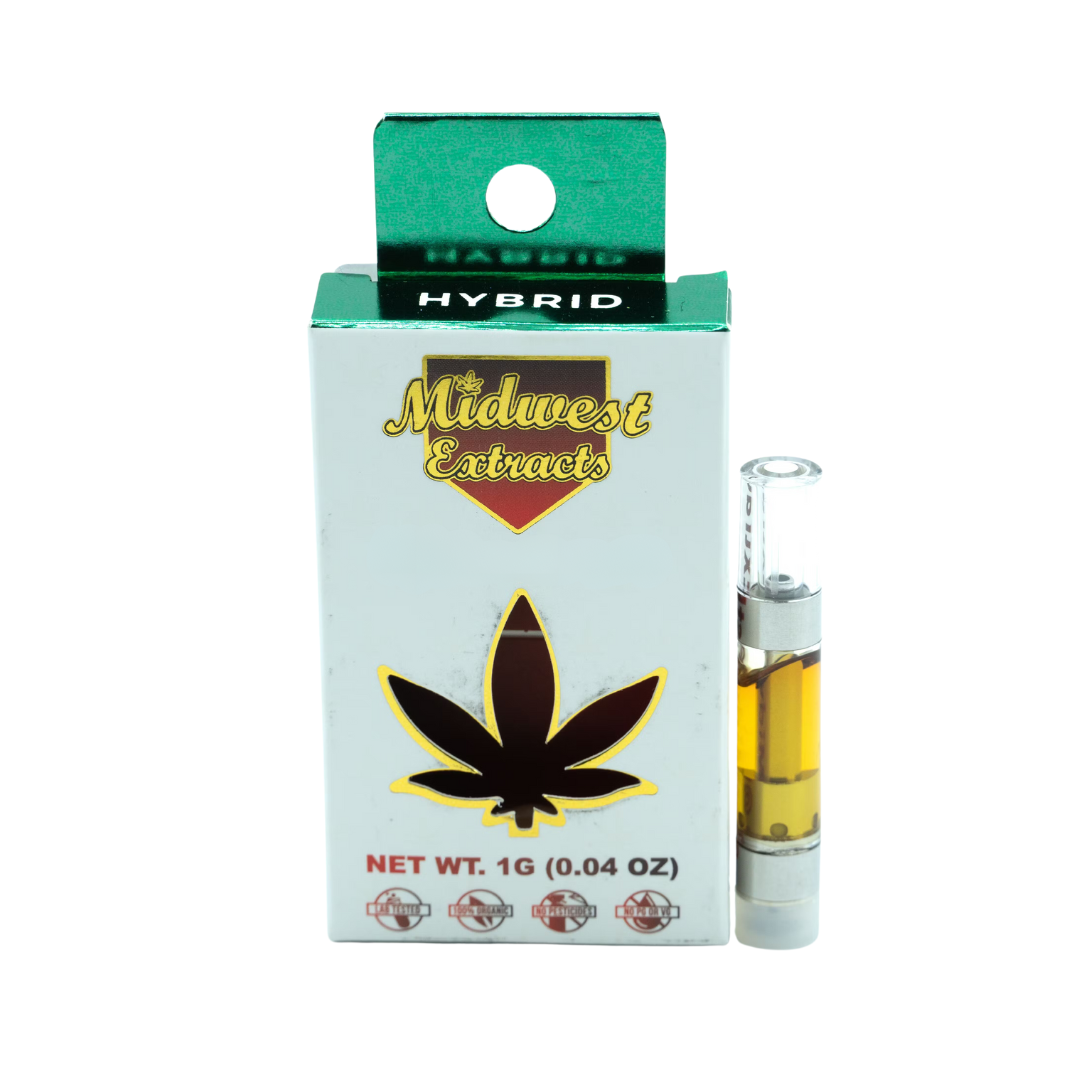 Photograph of product: Midwest Extracts | Hybrid Distillate 510 Cart | Maui Wowie | 1g