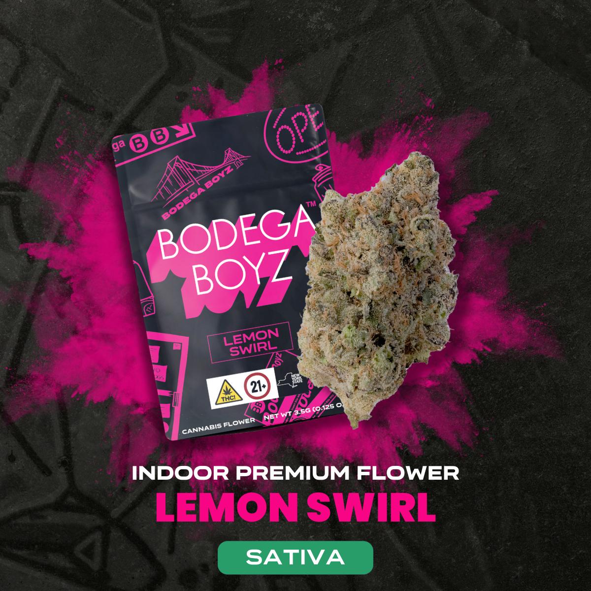 Photograph of product: Bodega Boyz | Lemon Swirl | Flower | 3.5g